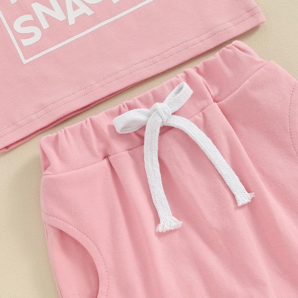 Toddler Baby Girl Summer Outfit Short Sleeve T Shirt Top Casual Shorts Set Infant Newborn Clothes 6 12 18