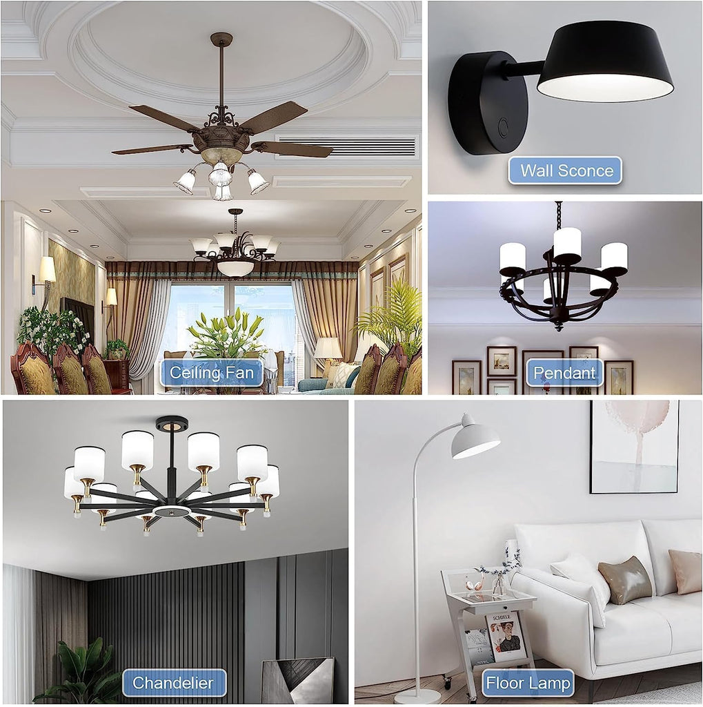 E12 Frosted LED Bulbs, 40W Candelabra Dimmable Chandelier Light Bulbs Daylight 4000k G16.5 4W E12 g50 Vintage Globe