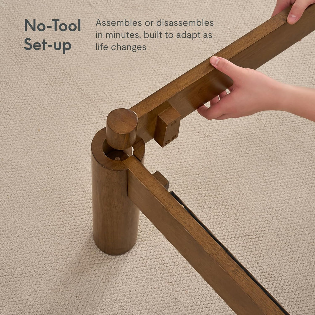 Hako G2 Japanese Joinery Bed Frame Queen, No-Tool Assembly