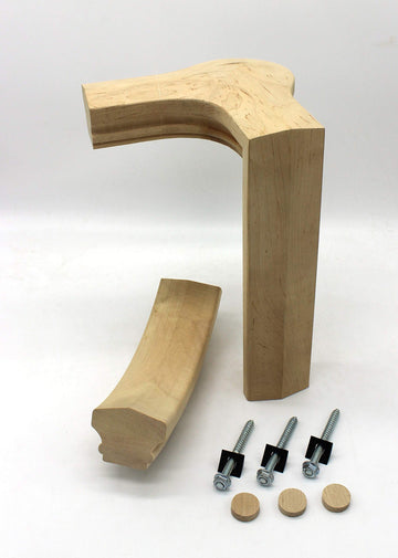 Maple 7781, Left Hand Gooseneck 2 Rise with Cap, 6701 Series Rail Fitting