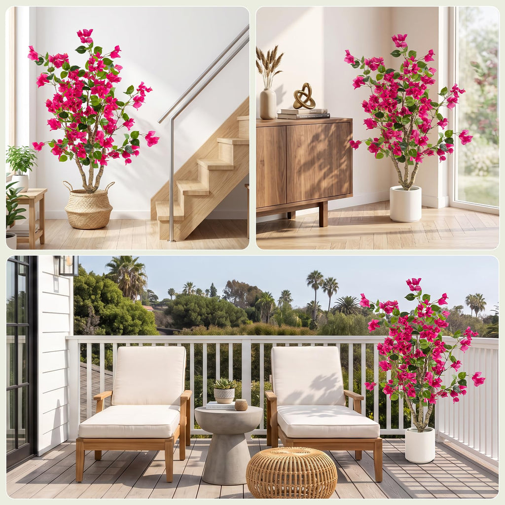 3ft 2-Pack Artificial Bougainvillea Trees