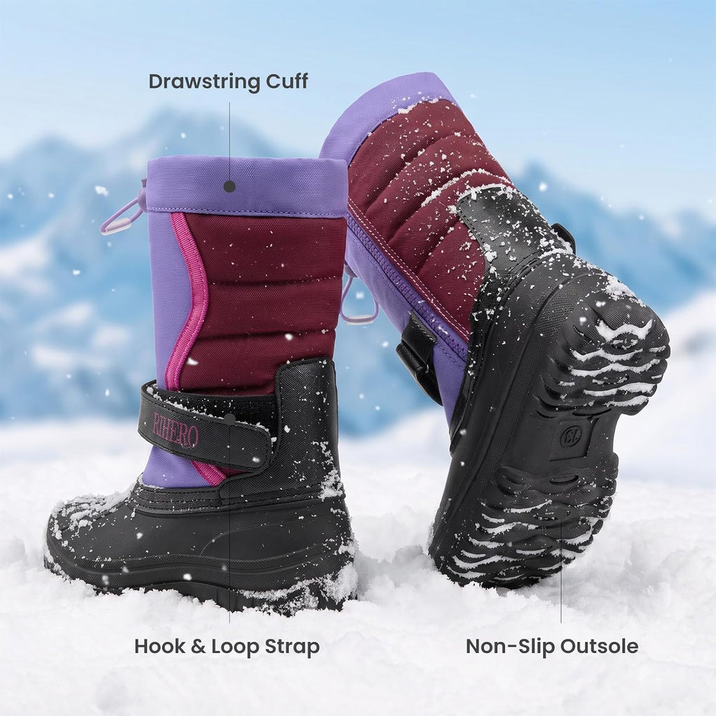 Boys Girls Snow Boots Kids Winter Faux Fur Booties