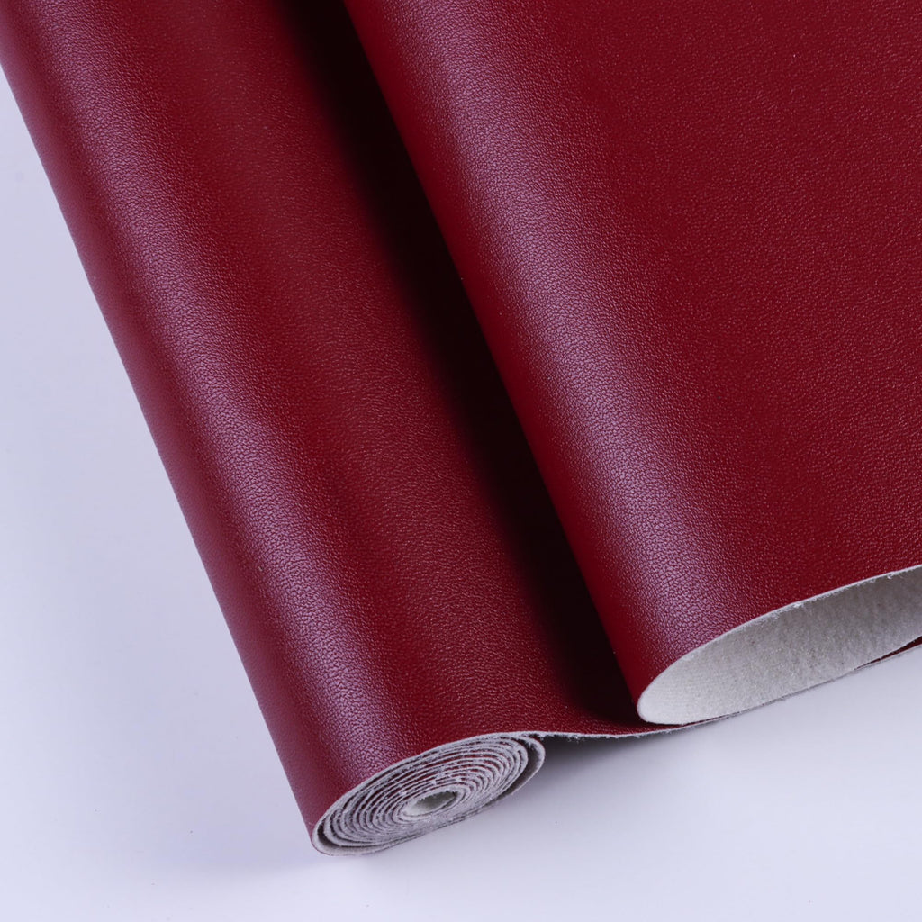 Faux Leather Sheets for Craft One Roll Soft Smooth Surface Solid Leather Fabric Sheets 12" x 53" (30cm x 135cm) Inch