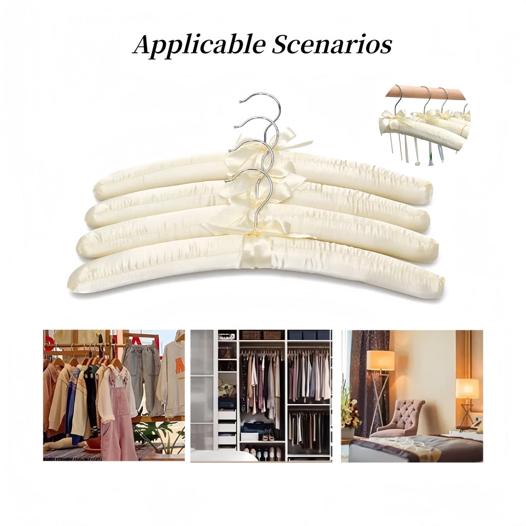 Padded Hangers for Women Clothing, Satin Padded Hangers, Sweater Hangers