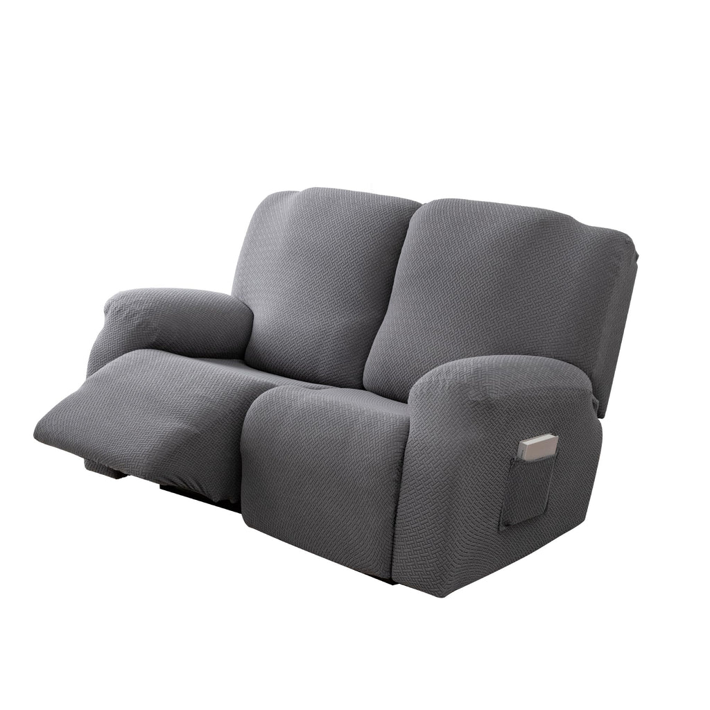 Recliner Loveseat Covers, 2 Seater Couch Cover, Dark Gray