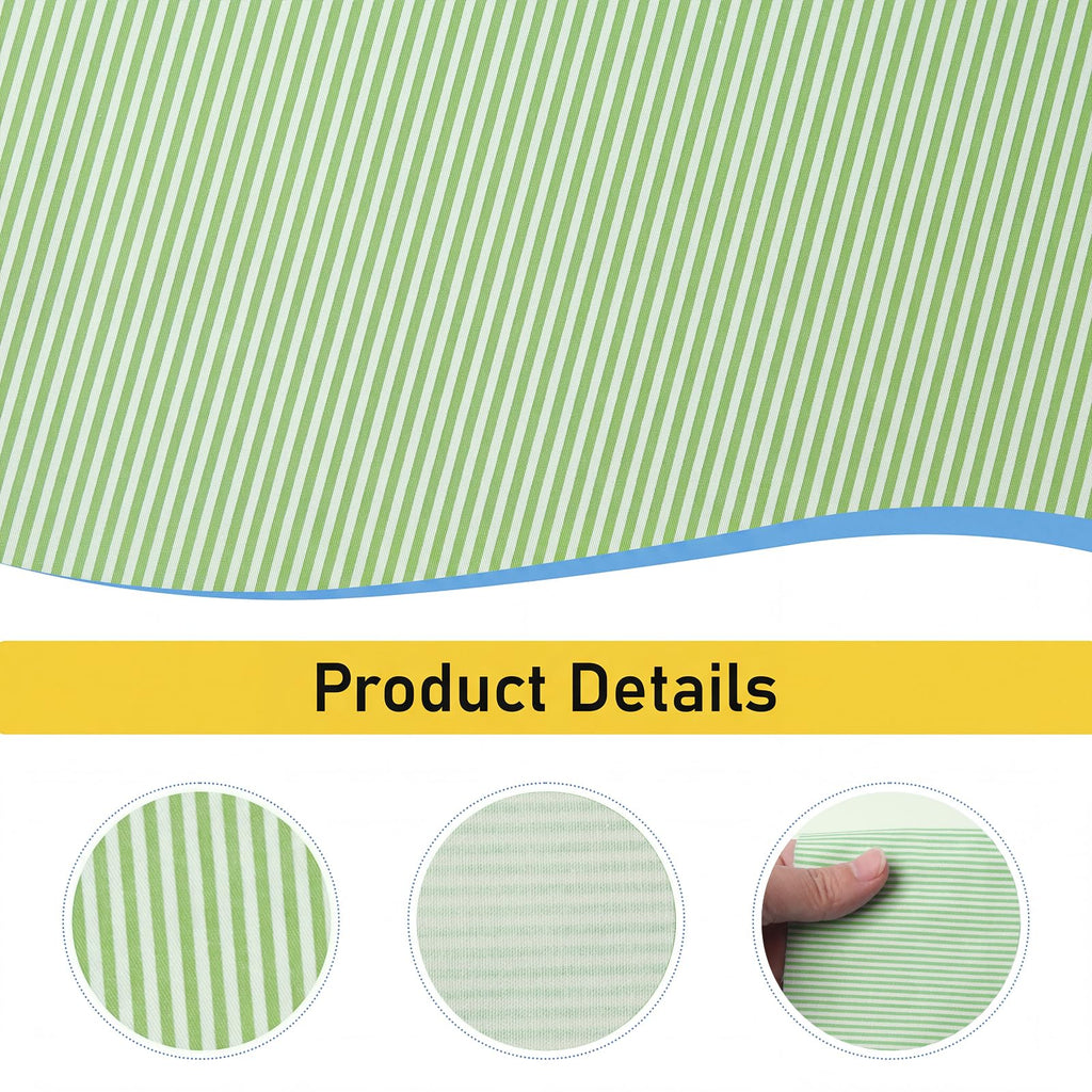 Striped Cotton Fabric by The Yard, 63 Inch Wide Classic Netherlands Stripe Pattern Fabric for Sewing, Clothes, Crafts