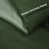 3pc Green King Comforter Set -All Season Reversible Down Alternative Comforter Bedding Comforter -Quilted Duvet Insert