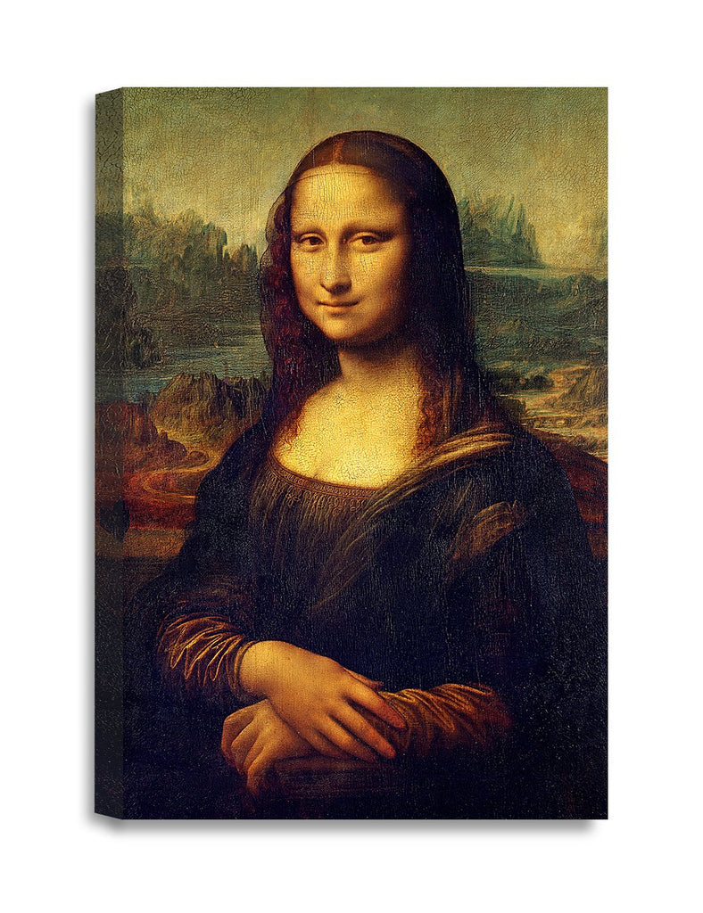 Mona Lisa Canvas Wall Art, Gallery Wrapped, 36x24