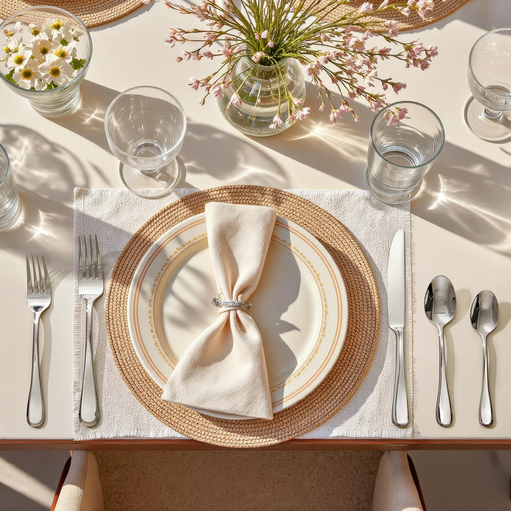 Silverware Set for 4, 20 Piece Stainless Steel Flatware Cutlery Utensil Set