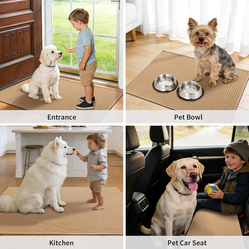 Indoor Door Mat 24" x 36", Non-Slip Washable Entryway Mat, Dirt Trapper Absorbent Entrance Mat, Low Profile Floor Mat