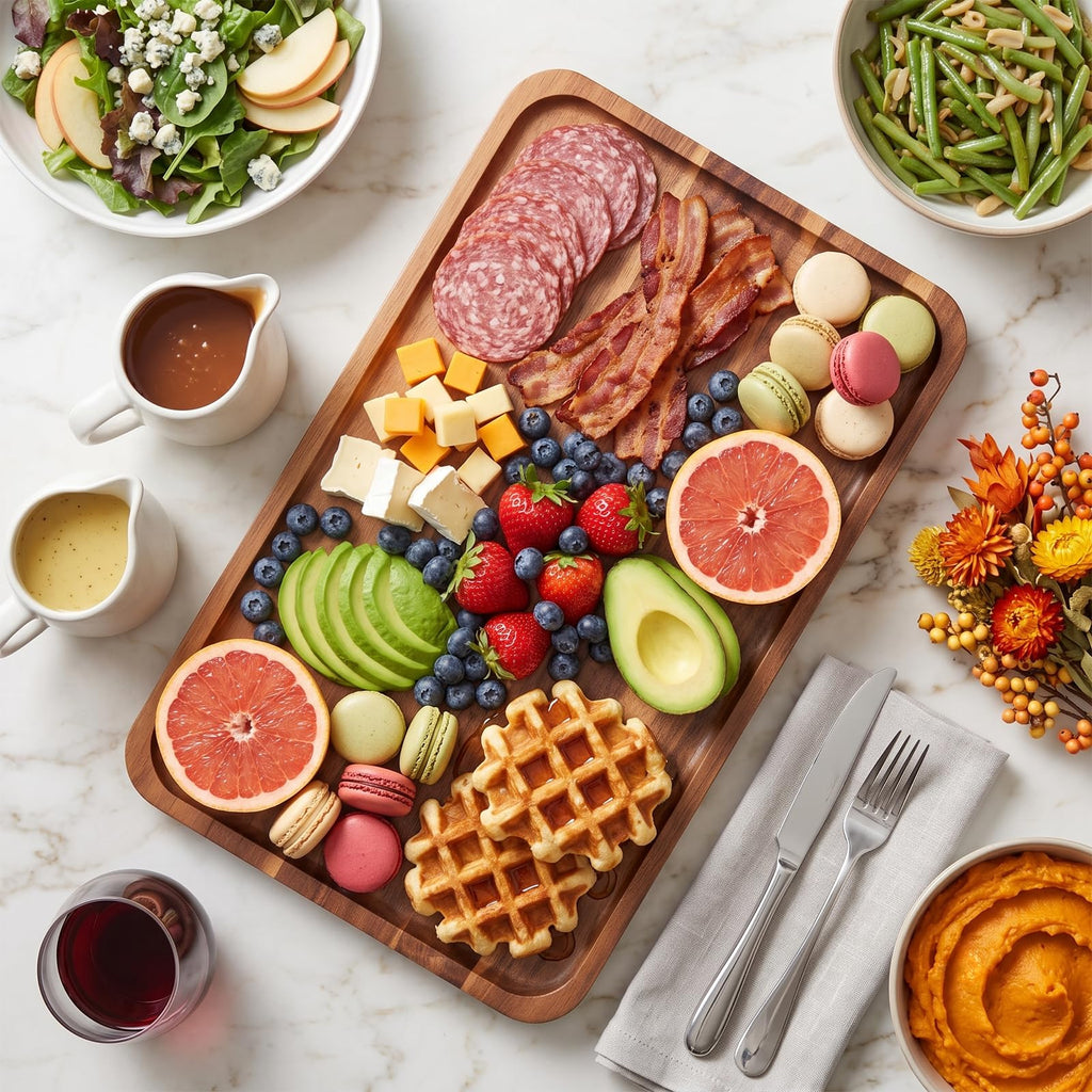 Large Wooden Tray and Platter, Large Charcuterie Boards, 16"x10"
