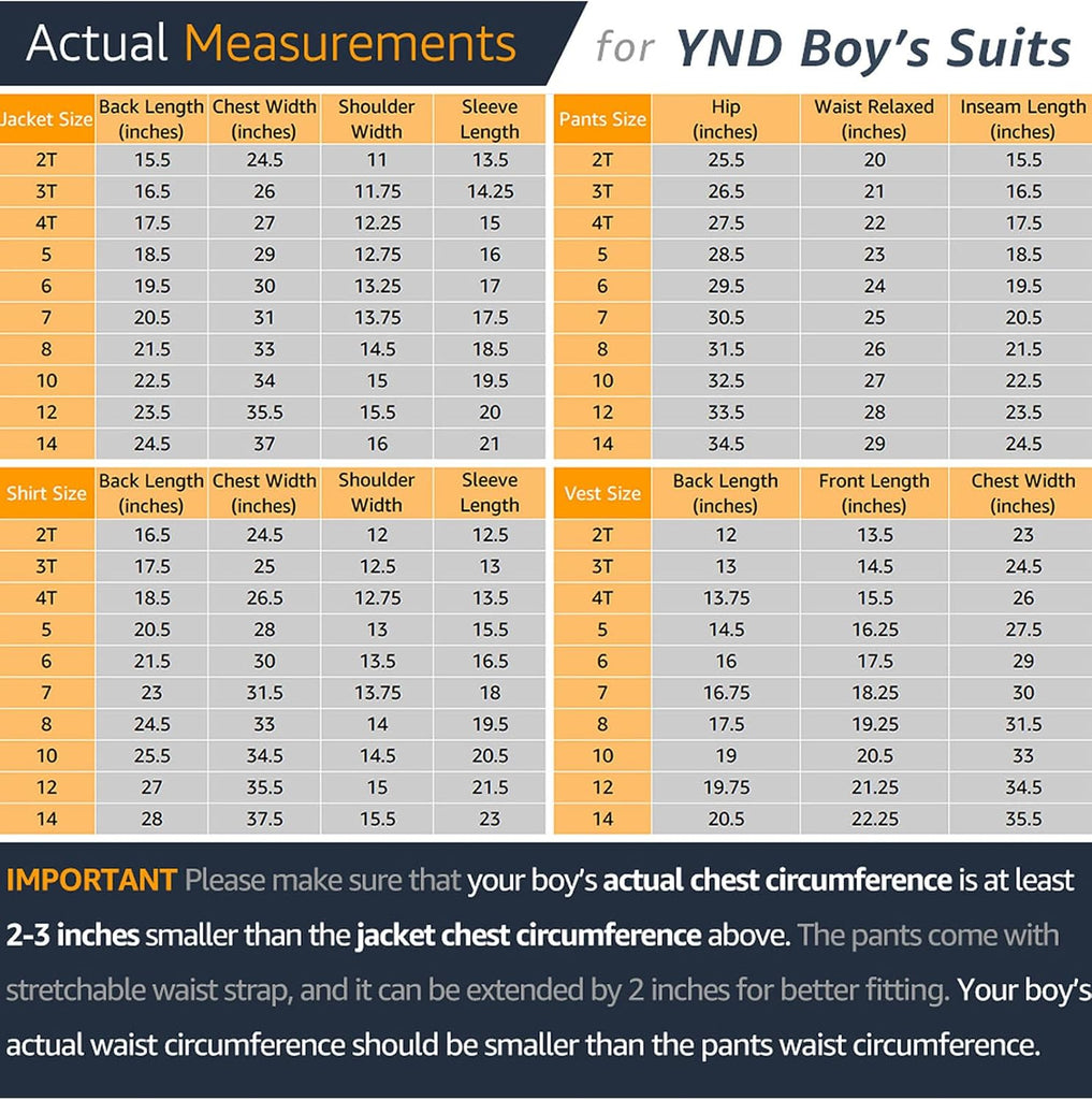 Boys 5 Piece Slim Fit Suit Set, Solid Formal Dresswear of Jacket Vest Pants Shirt and Tie