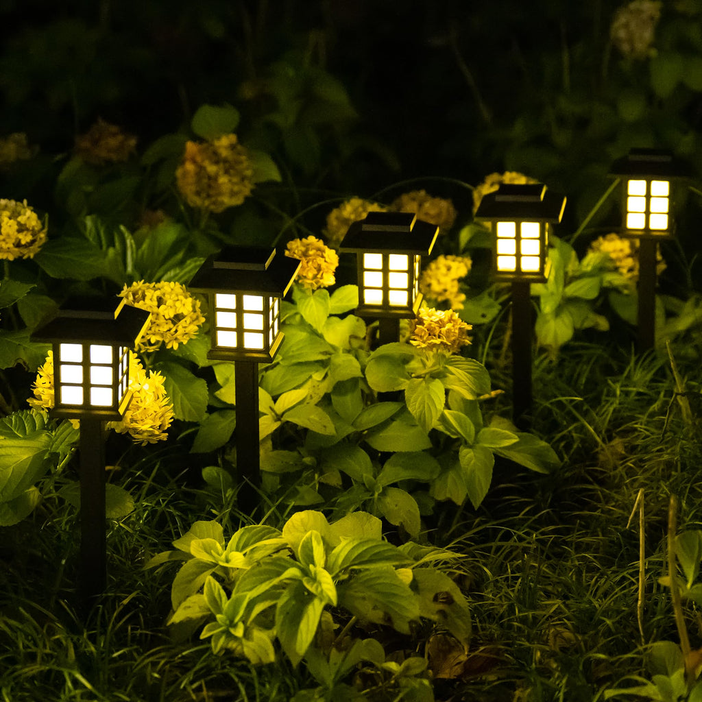 Solar Lights Outdoor Pathway Walkway Garden Solar Light Outside 16Pc