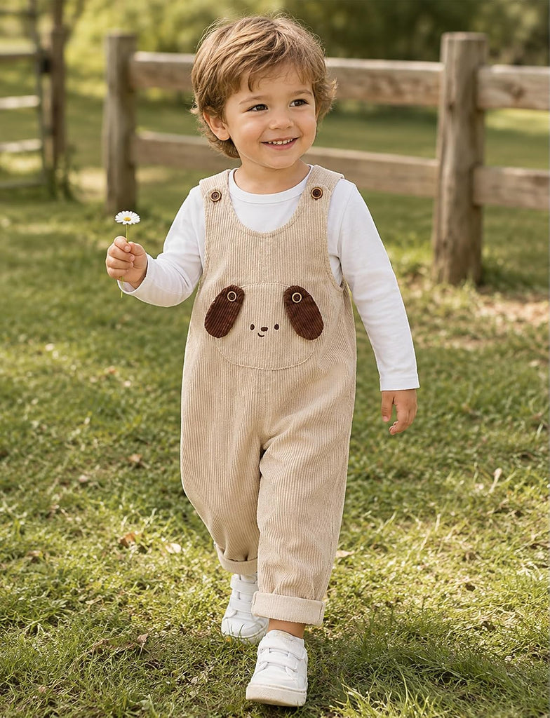 Baby Corduroy Overalls Toddler Boy Girl Fall Romper