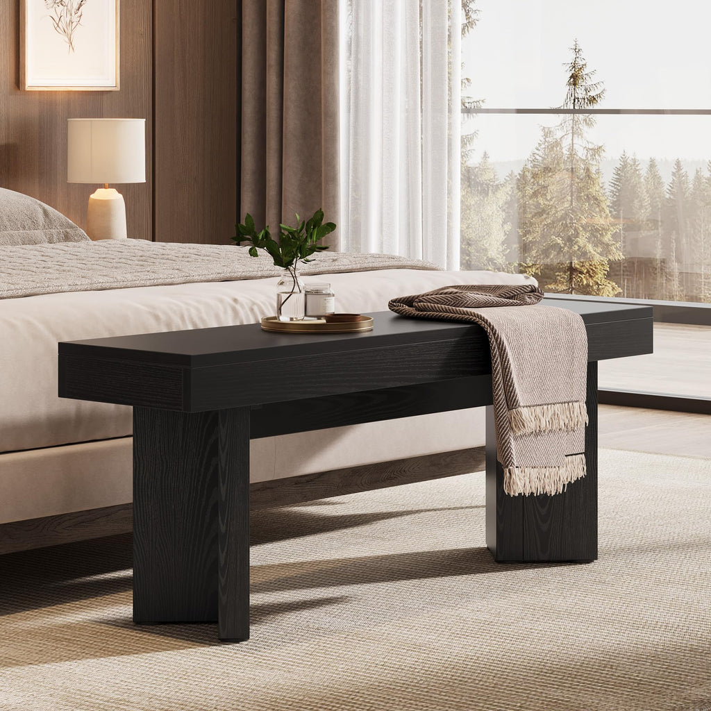 47" Wooden Entryway Bench