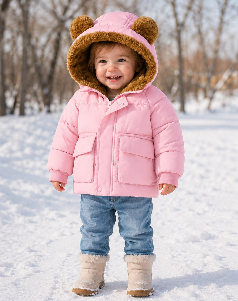 Baby Girl Coat Winter Clothes Toddler Jacket Pink Coats