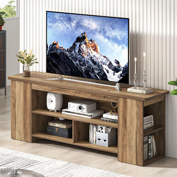 Rustic Oak Wooden TV Stand for Televisions up to 60 Inch