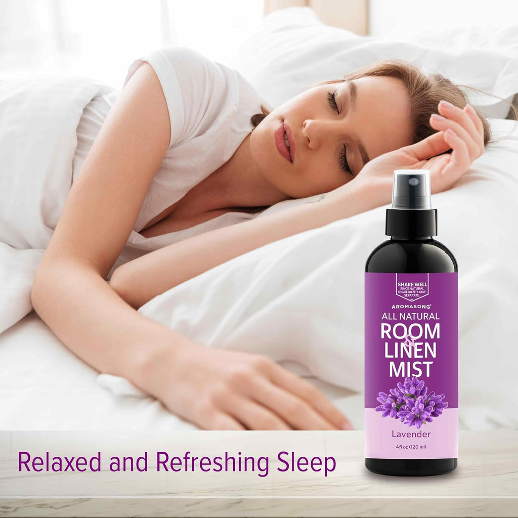 100% Natural Lavender Spray | 2-Pack | for Relaxing - Room & Linen Spray for Sleeping - Calming Essential Oil - Set of 2
