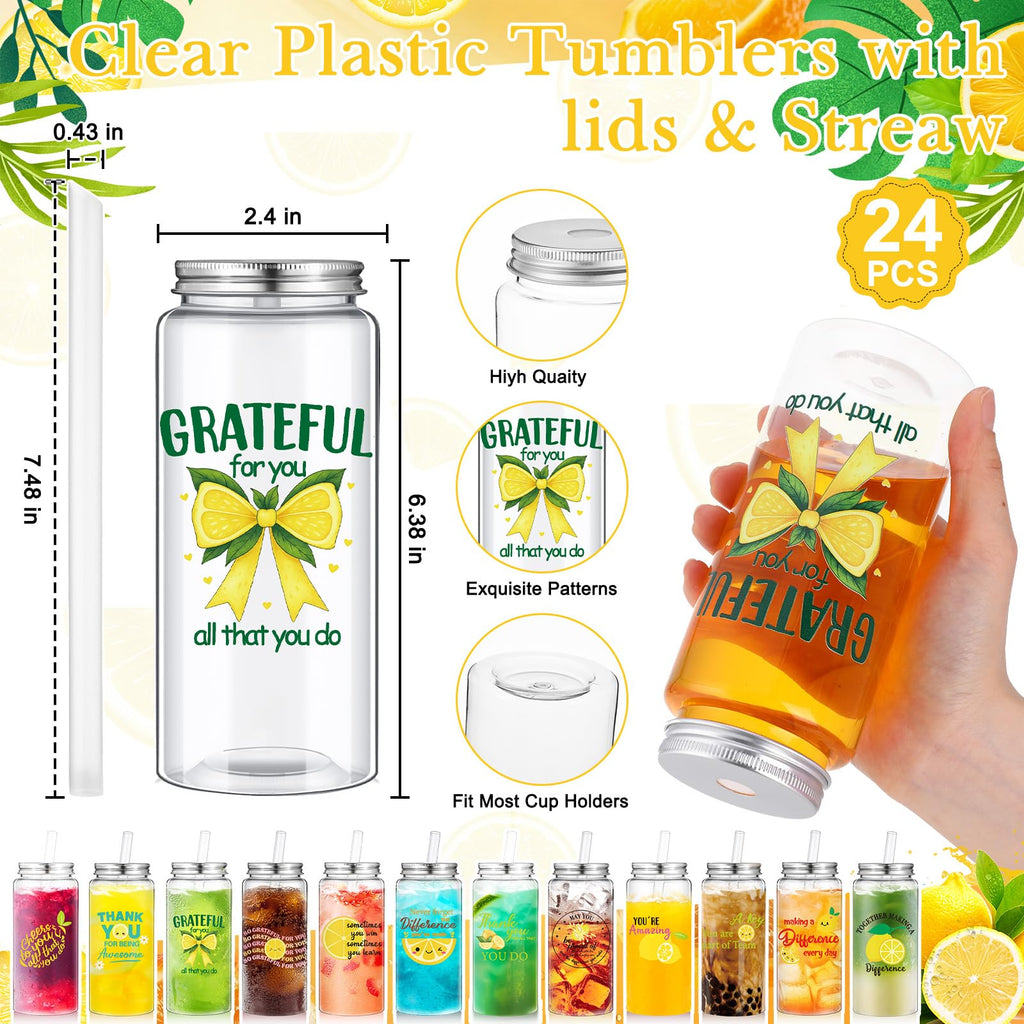 72 Pcs Thank You Gifts Bulk Employee Lemon Appreciation Gifts