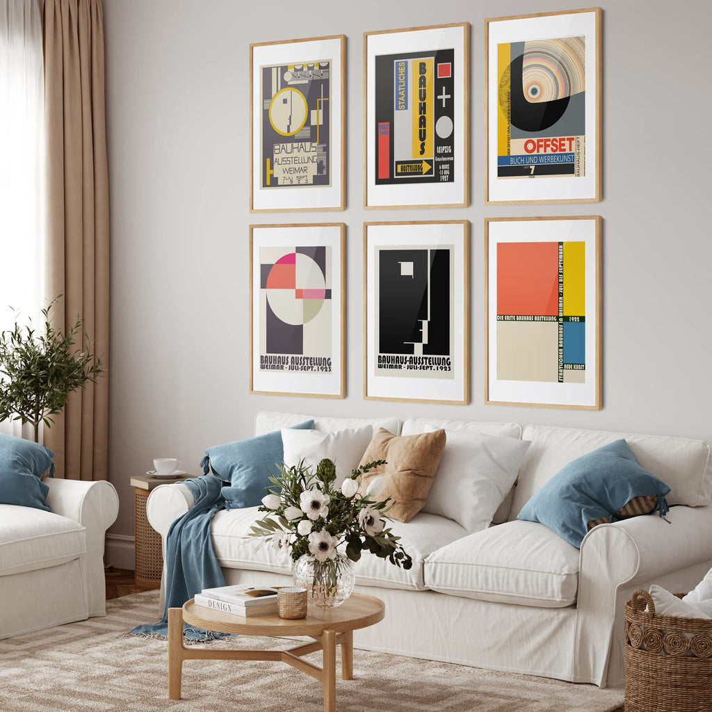 Bauhaus Aesthetic Room Décor - Abstract Wall Art Bauhaus (8 x 10)