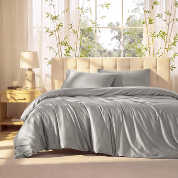Bamboo Duvet Cover Set Linen 100% Viscose derived from Bamboo