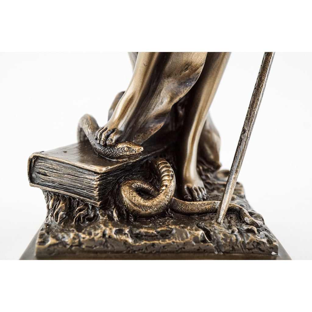Bronze Finish Lady Justice 12.5 Inch Statue Sculpture