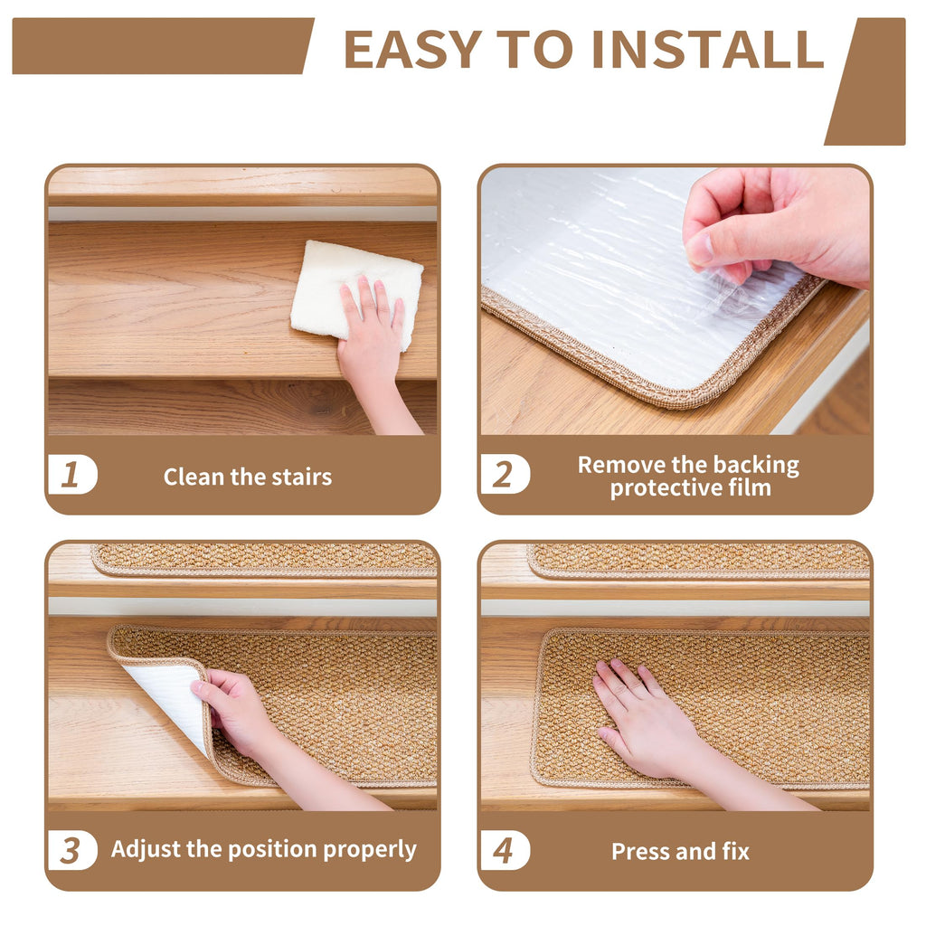 9x30 Inch for Wooden Steps Indoor(15-Pack)