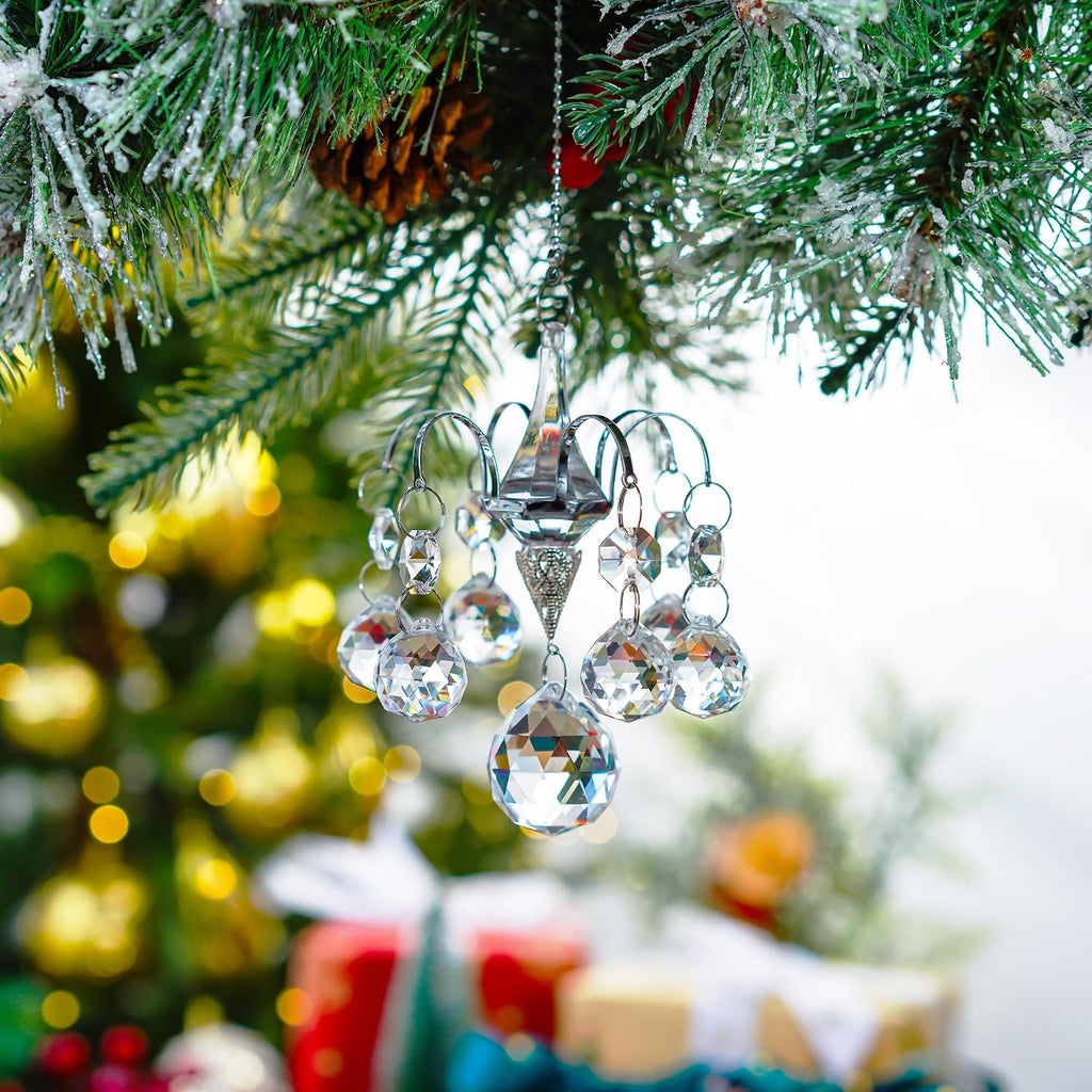 Crystal Ball Prism Suncatcher Rainbow Maker Hanging Ornament Hook Decor - Rainbow Maker Crystal Prism Ball Suncatcher