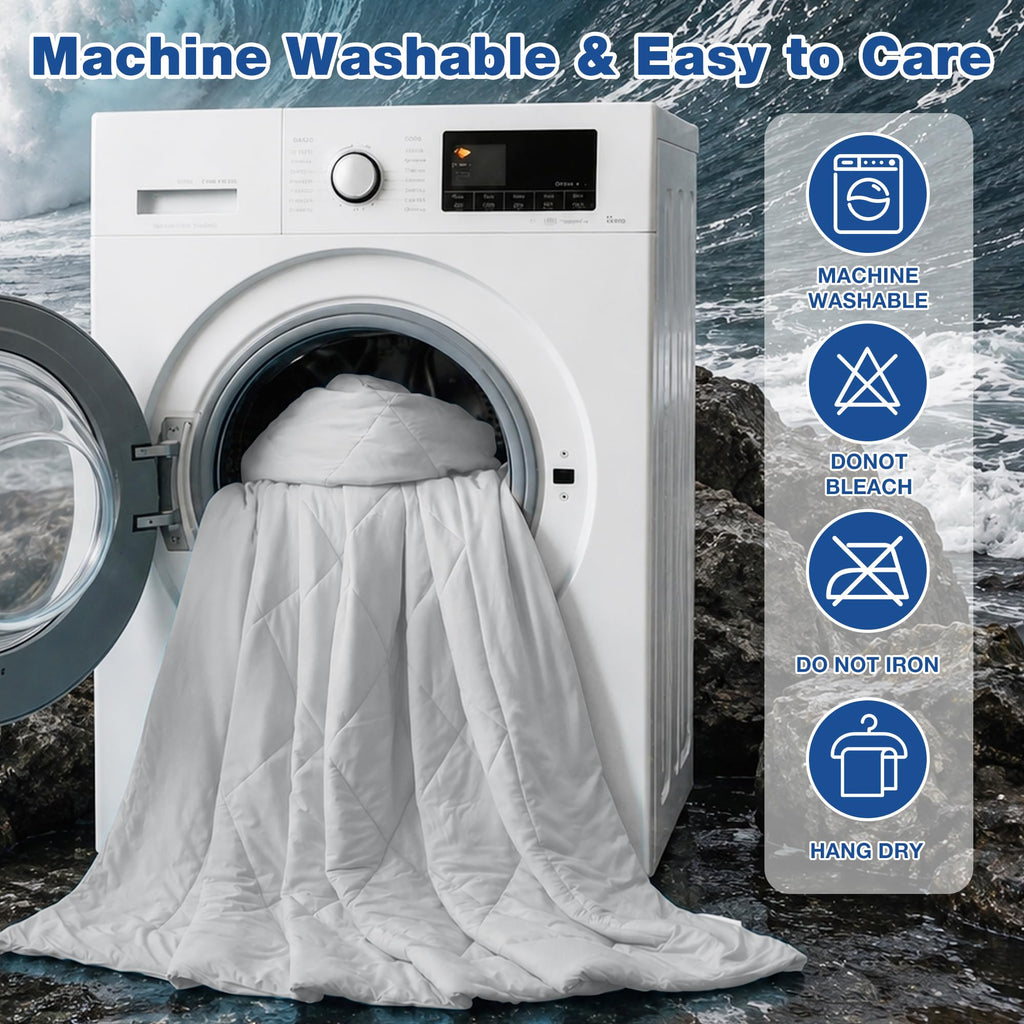 Cooling Blanket for Hot Sleepers, Cooling Comforter King Size, Breathable Lightweight Double-Sided Summer Blanket