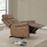 Leather Recliner Chair for Adults Wall Hugger RV Recliner with USB Charging Ports Electric Power Reclining Sofa for