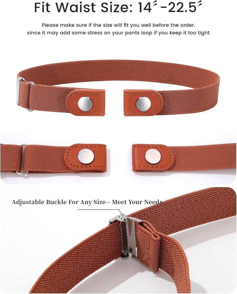 Girls Belt Elastic No Buckle Belt for Kid Buckle Free Toddler for Pants Jean