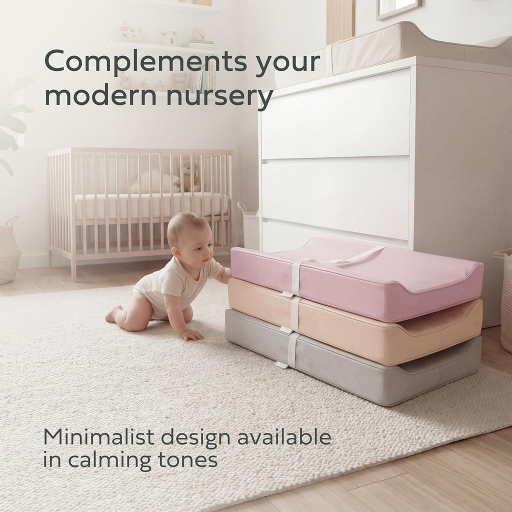 Changing Pad - The Original, Waterproof Easy-to-Clean Vegan Leather Portable Diaper Changing Pad, Newborn Baby