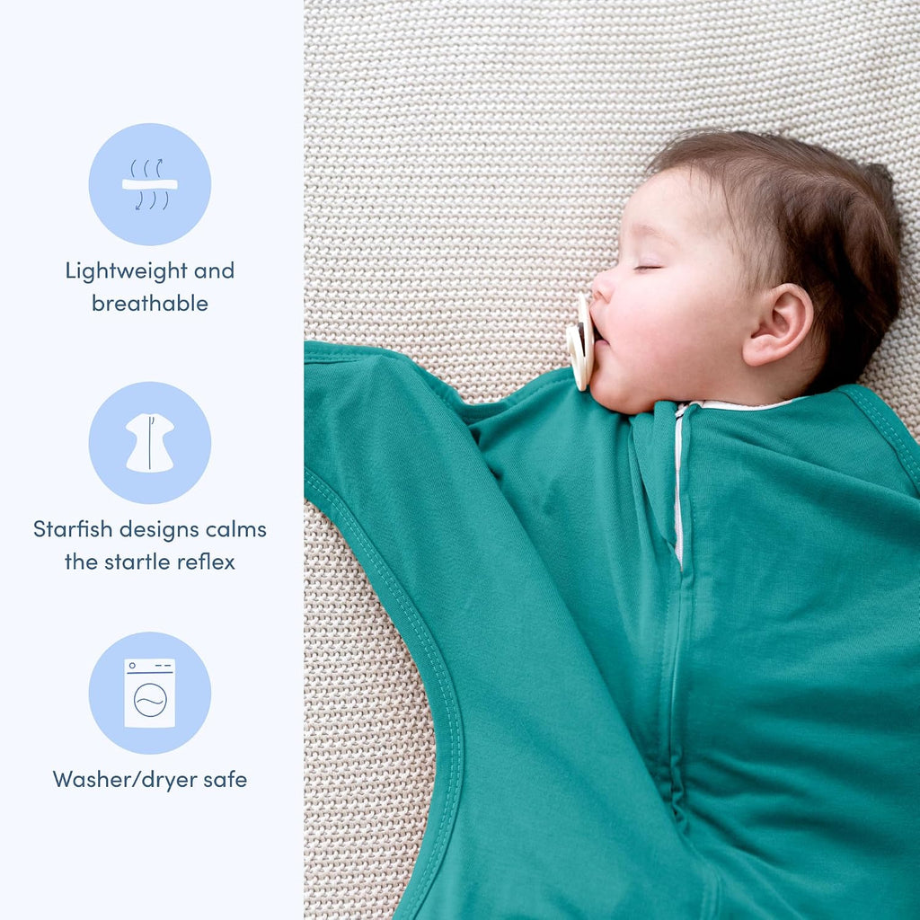 Zipadee-Zip Transition Swaddle - Cozy Baby Swaddle Blanket with Zipper Convenience - Roomy Wearable Blanket for Easy