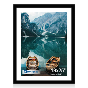 19x25 Frame, Black Wood Style, Wall Mounting