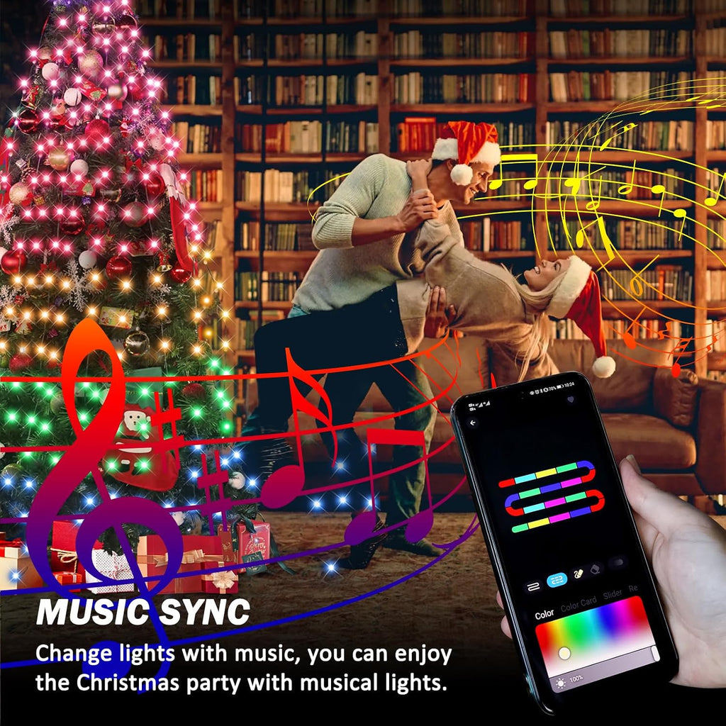 Smart Christmas Tree Lights 400 LED with APP & Remote Control