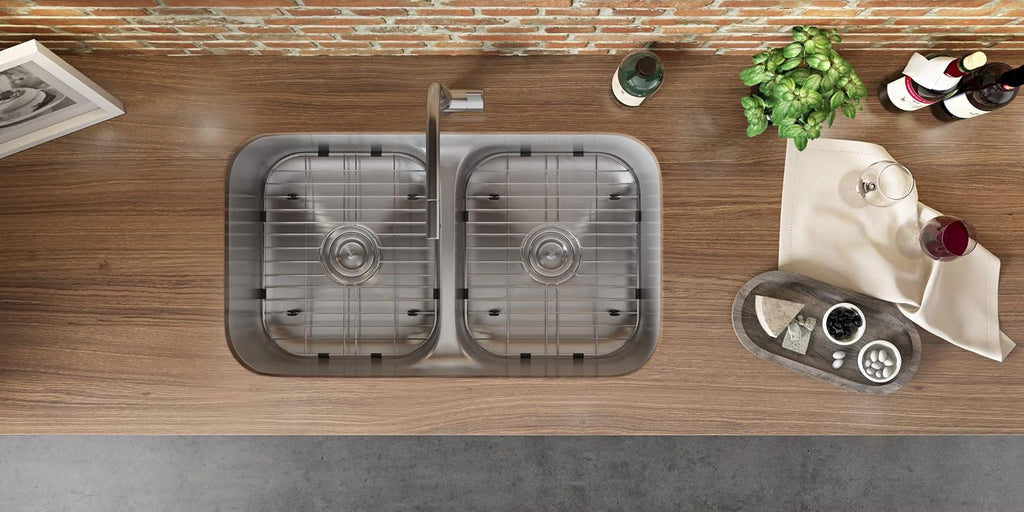 32-in 50/50 Undermount Double Bowl Kitchen Sink - RVM4350