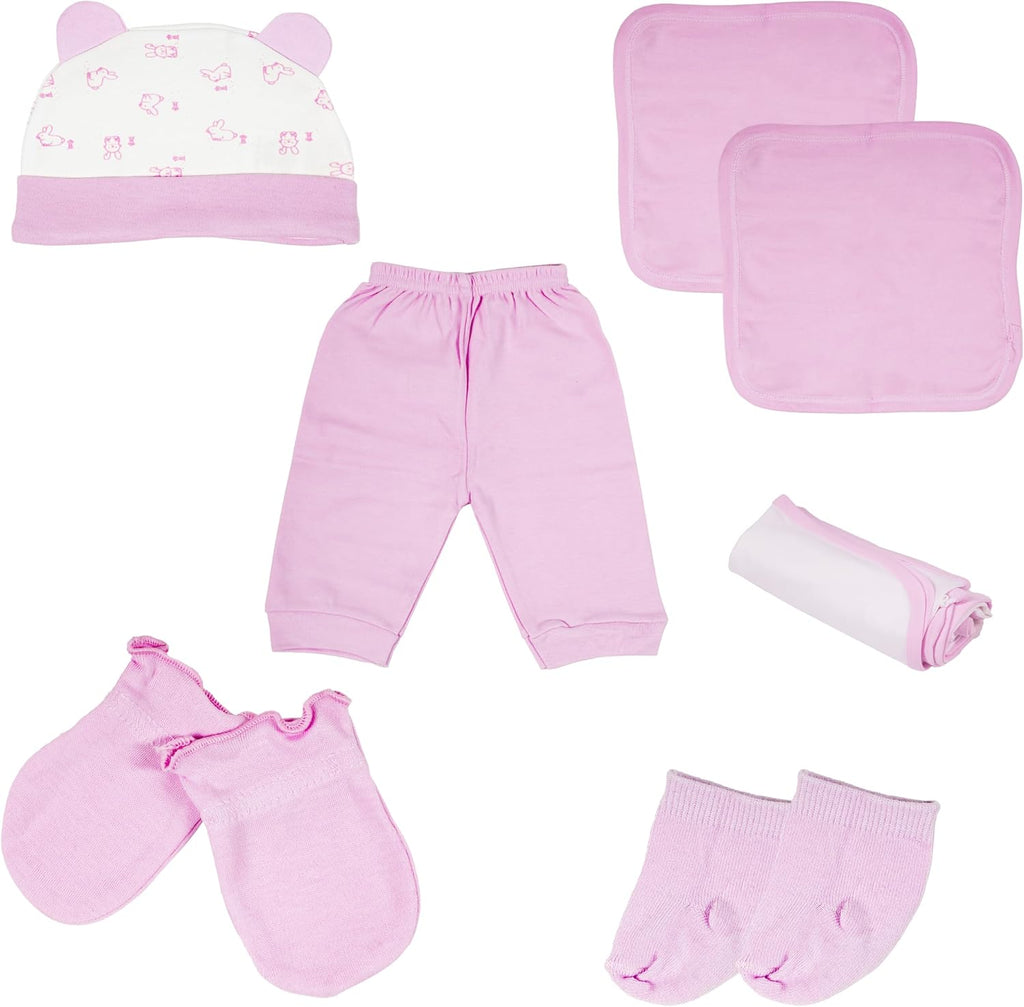 Newborn Baby Girl Layette Gift Set - 10 Pieces