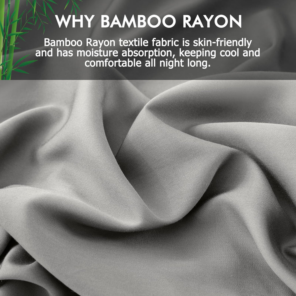 Curved Pillow Case Queen Size, Side Sleeper Pillow Cases Cover Cooling Rayon Derived from Bamboo with Zipper for hot