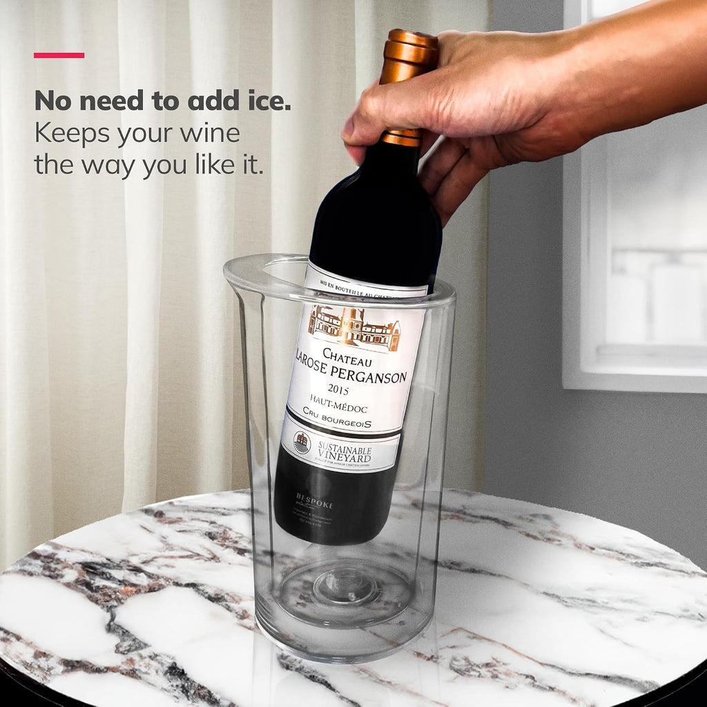 Wine Chiller, Champagne Bucket & Cooler Sleeve, Fits 750ml