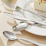 Silverware Set, 60-Piece Flatware Set for 12, 18/10 Stainless Steel Cutlery Set with Bead Edge, Utensil