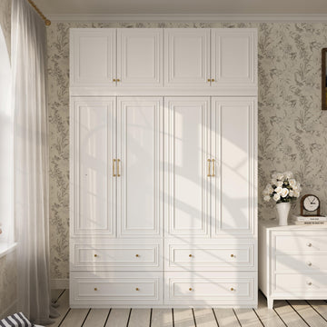 94" H Tall Armoire Wardrobe Closet with Large Capacity