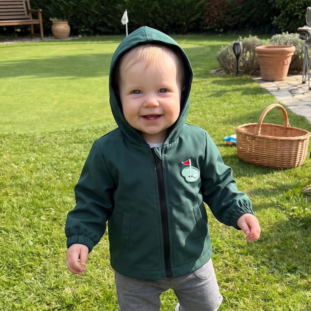 Toddler Baby Boy Hoodie Lightweight Jacket Long Sleeve Golf Outfit