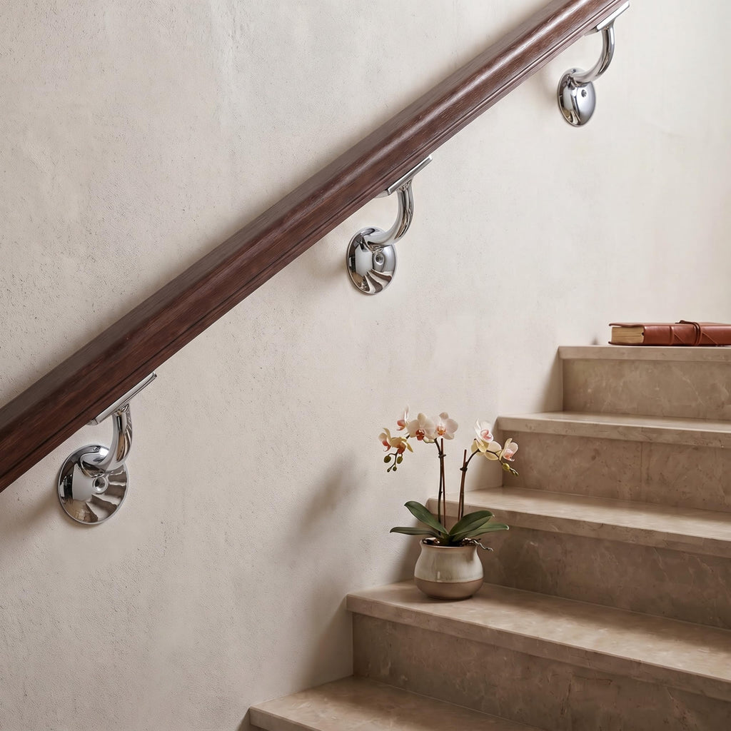 10 Pack 3 Inch Polished — Handrail Brackets | Casa Home Living