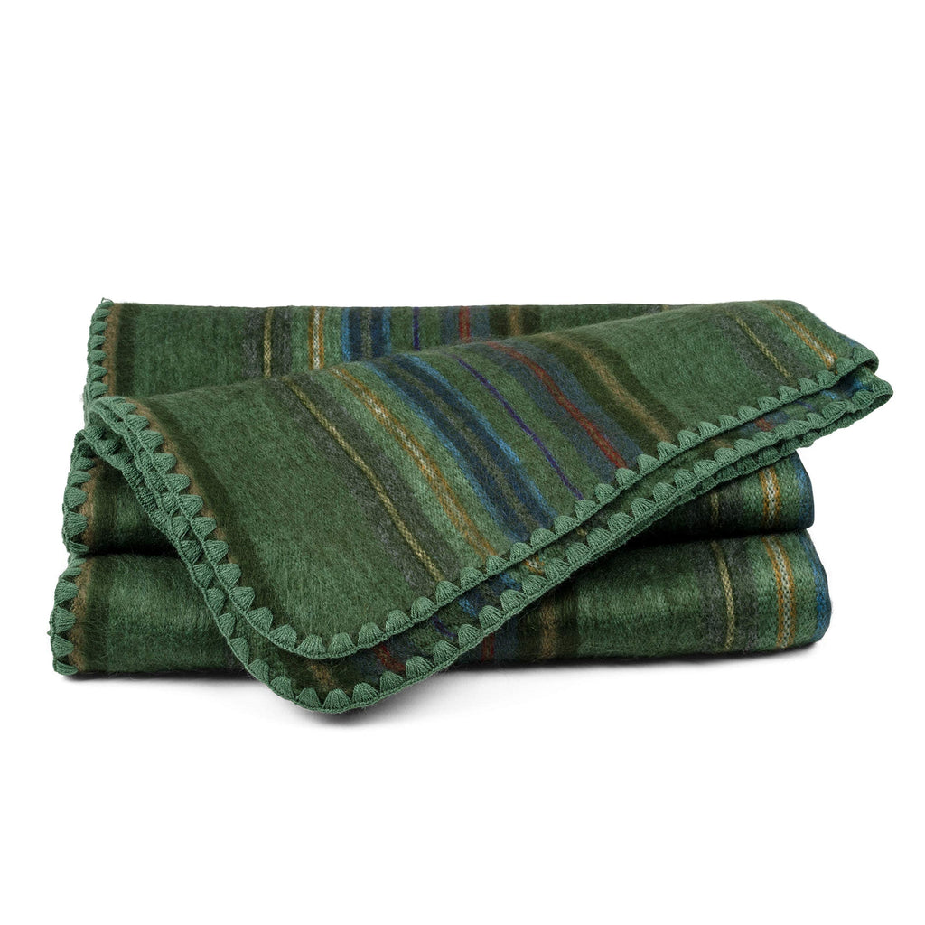 Alpaca Wool Blanket Throw | Large, Beautiful, Warm, Variegated | 85 x 65 inches | Ultra-Soft, Hypoallergenic and