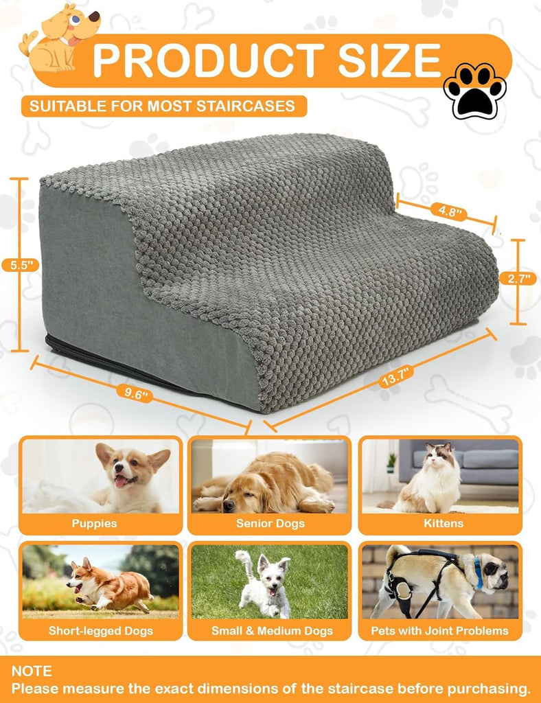 Dog Ramp for Stair, High Density Foam Dog Ramp for Stair