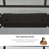 10' x 10' Hardtop Gazebo Canopy with Polycarbonate Roof, Aluminum Frame