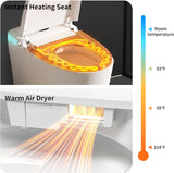 Smart Toilet with Built-In Bidet, Heated Seat & Child Mode, Multiple Flushing Modes