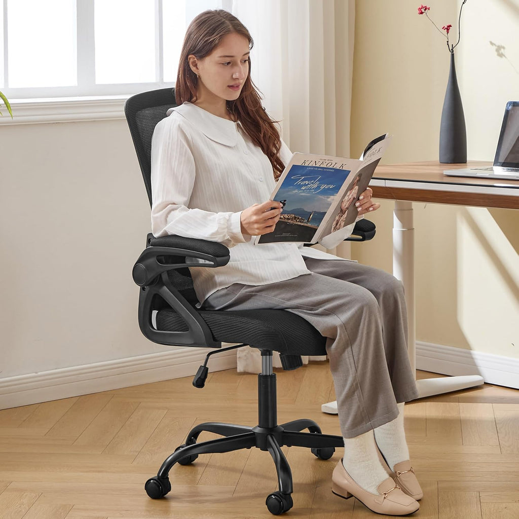 Ergonomic Office Chair Desk Chair with Adjustable Lumbar Support | Mesh Computer Chair Home Office Desk Chair with