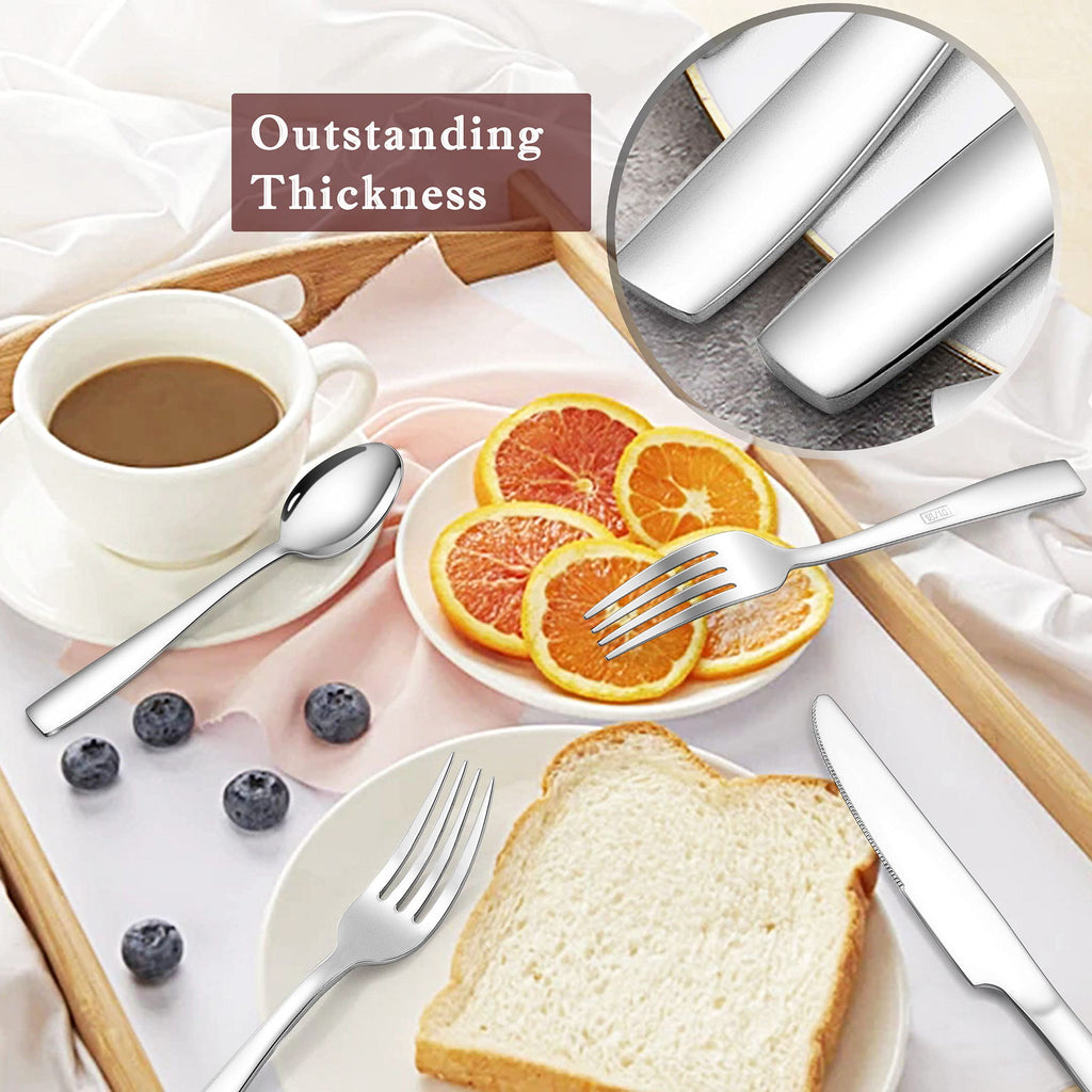 40-Piece 18/10 Stainless Steel Silverware Set for 8