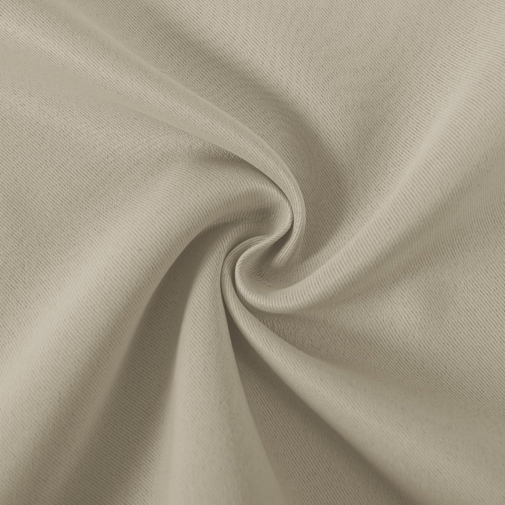 Taupe Valance for Kitchen Window Solid Rod Pocket Blackout Valance Curtains 52x14 inch Long, 1 Panel